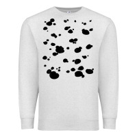 Oatmeal Heather dalmatian dog pattern funny diy costume t shirt Premium Sweatshirt - linhVisuals
