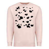 Pale Pink dalmatian dog pattern funny diy costume t shirt Premium Sweatshirt - linhVisuals