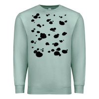 Seafoam dalmatian dog pattern funny diy costume t shirt Premium Sweatshirt - linhVisuals