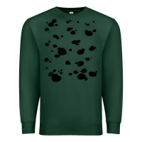 Sports Green dalmatian dog pattern funny diy costume t shirt Premium Sweatshirt - linhVisuals