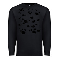 Black dalmatian dog pattern funny diy costume t shirt Premium Sweatshirt - linhVisuals