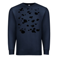 Navy dalmatian dog pattern funny diy costume t shirt Premium Sweatshirt - linhVisuals