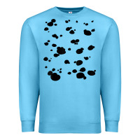 Ocean Blue dalmatian dog pattern funny diy costume t shirt Premium Sweatshirt - linhVisuals