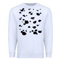 White dalmatian dog pattern funny diy costume t shirt Premium Sweatshirt - linhVisuals