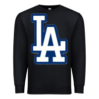 Black la los angeles Premium Sweatshirt - linhVisuals