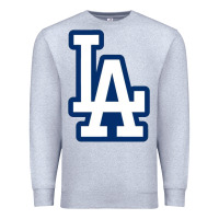 Heather Grey la los angeles Premium Sweatshirt - linhVisuals