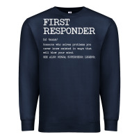Navy first responder  definition design Premium Sweatshirt - linhVisuals