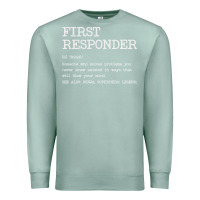 Seafoam first responder  definition design Premium Sweatshirt - linhVisuals