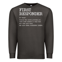 Smoke first responder  definition design Premium Sweatshirt - linhVisuals