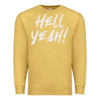Antique Gold hell yeah! Premium Sweatshirt - linhVisuals