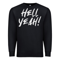 Black hell yeah! Premium Sweatshirt - linhVisuals