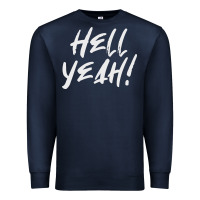 Navy hell yeah! Premium Sweatshirt - linhVisuals