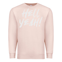 Pale Pink hell yeah! Premium Sweatshirt - linhVisuals