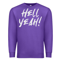 Purple hell yeah! Premium Sweatshirt - linhVisuals