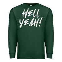 Sports Green hell yeah! Premium Sweatshirt - linhVisuals
