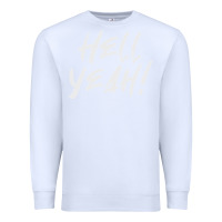 White hell yeah! Premium Sweatshirt - linhVisuals