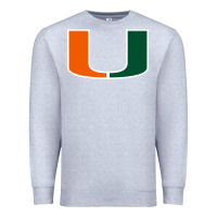 Heather Grey miami Premium Sweatshirt - linhVisuals