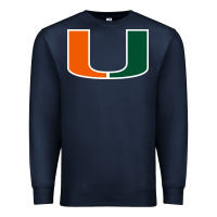 Navy miami Premium Sweatshirt - linhVisuals