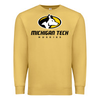 Antique Gold michigan tech Premium Sweatshirt - linhVisuals