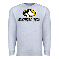 Heather Grey michigan tech Premium Sweatshirt - linhVisuals