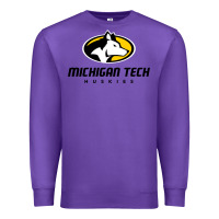 Purple michigan tech Premium Sweatshirt - linhVisuals