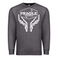 Charcoal Heather fragile express death stranding Premium Sweatshirt - linhVisuals