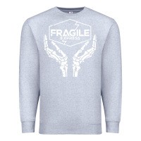 Heather Grey fragile express death stranding Premium Sweatshirt - linhVisuals