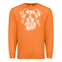 Carrot border collie dog t  shirt border collie with sunglasses cool dog t  s Premium Sweatshirt - linhVisuals