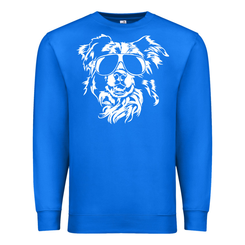 Border Collie Dog T  Shirt Border Collie With Sunglasses Cool Dog T  S Premium Sweatshirt by linhVisuals | Teevron