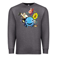 Charcoal Heather oswald the octopus Premium Sweatshirt - linhVisuals