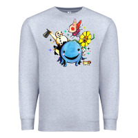 Heather Grey oswald the octopus Premium Sweatshirt - linhVisuals