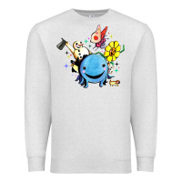 Oatmeal Heather oswald the octopus Premium Sweatshirt - linhVisuals