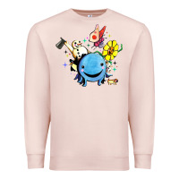 Pale Pink oswald the octopus Premium Sweatshirt - linhVisuals
