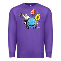 Purple oswald the octopus Premium Sweatshirt - linhVisuals