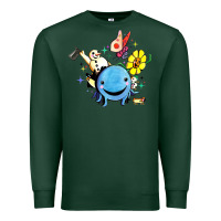 Sports Green oswald the octopus Premium Sweatshirt - linhVisuals
