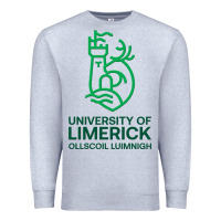 Heather Grey ul  university of limerick Premium Sweatshirt - linhVisuals