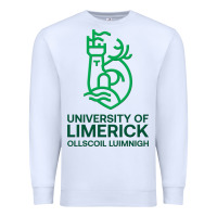 White ul  university of limerick Premium Sweatshirt - linhVisuals