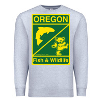 Heather Grey oregon fish & wildlife deadheads unite! Premium Sweatshirt - linhVisuals