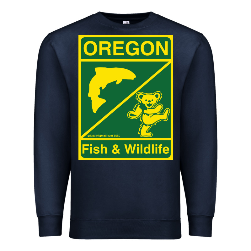 Oregon Fish & Wildlife Deadheads Unite! Premium Sweatshirt by linhVisuals | Teevron