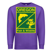 Purple oregon fish & wildlife deadheads unite! Premium Sweatshirt - linhVisuals