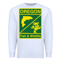 White oregon fish & wildlife deadheads unite! Premium Sweatshirt - linhVisuals