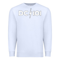 White DC 101 Premium Sweatshirt - linhVisuals