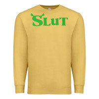 Antique Gold SHREK SLUT GREEN SHIRT Premium Sweatshirt - linhVisuals