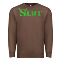 Chestnut SHREK SLUT GREEN SHIRT Premium Sweatshirt - linhVisuals