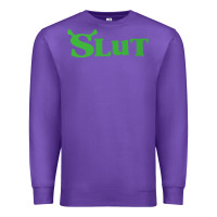 Purple SHREK SLUT GREEN SHIRT Premium Sweatshirt - linhVisuals
