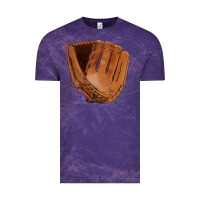 Cloud Purple baseball glove Vintage Tee - FaDigitalArtStudio