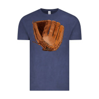 Vintage Denim baseball glove Vintage Tee - FaDigitalArtStudio