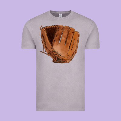 Baseball Glove Vintage Tee Designed By Fadigitalartstudio