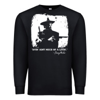 Black josey wales player film Premium Sweatshirt - linhVisuals