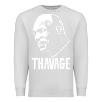 Dove Grey THAVAGE Premium Sweatshirt - linhVisuals
